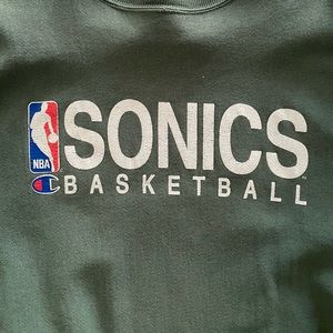 Vintage 90s Seattle SuperSonics Sweatshirt Champion Unisex Sweater sz XL